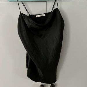 Cowl Neck Silk Tank Top